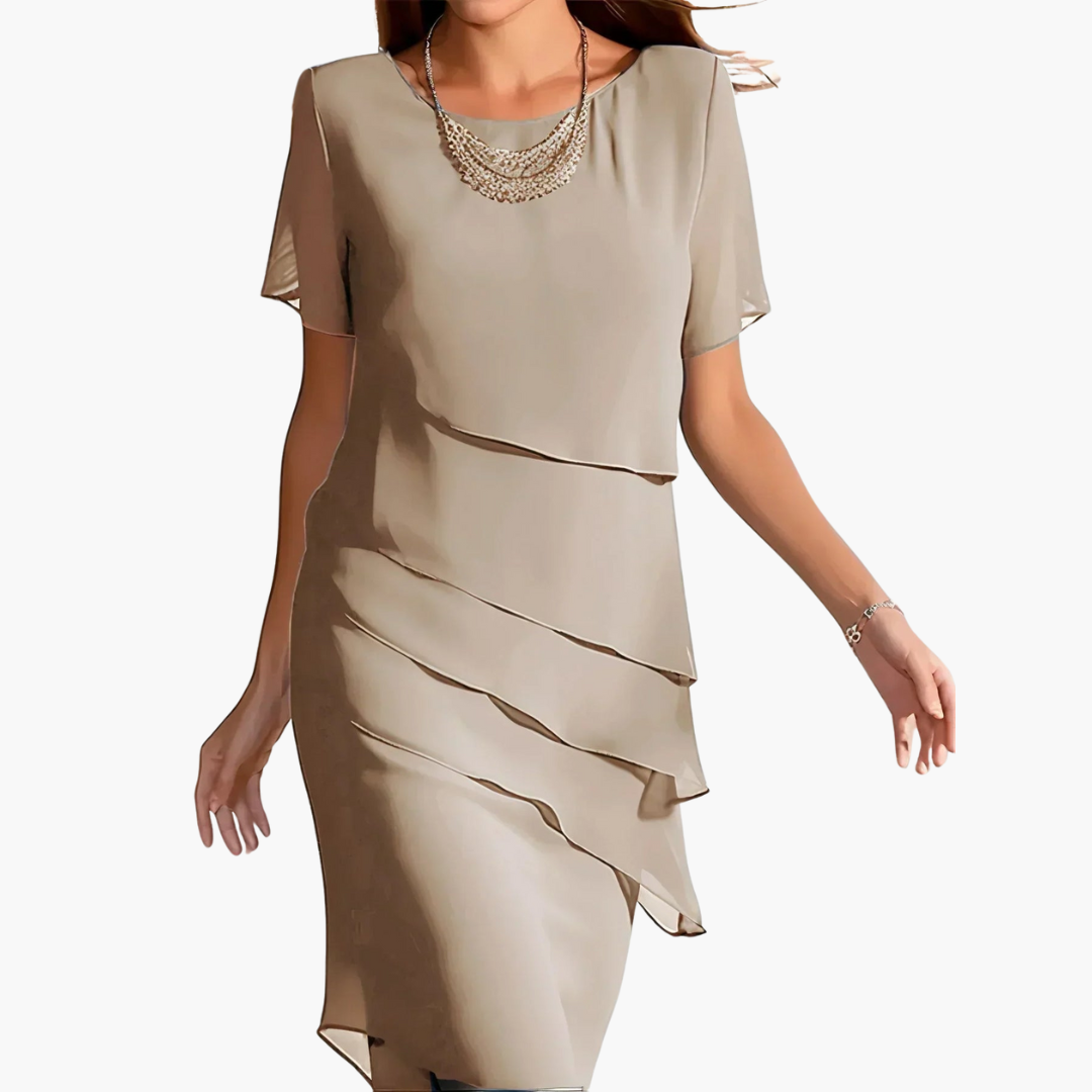 Giuliana | Vestito Midi a Maniche Corte