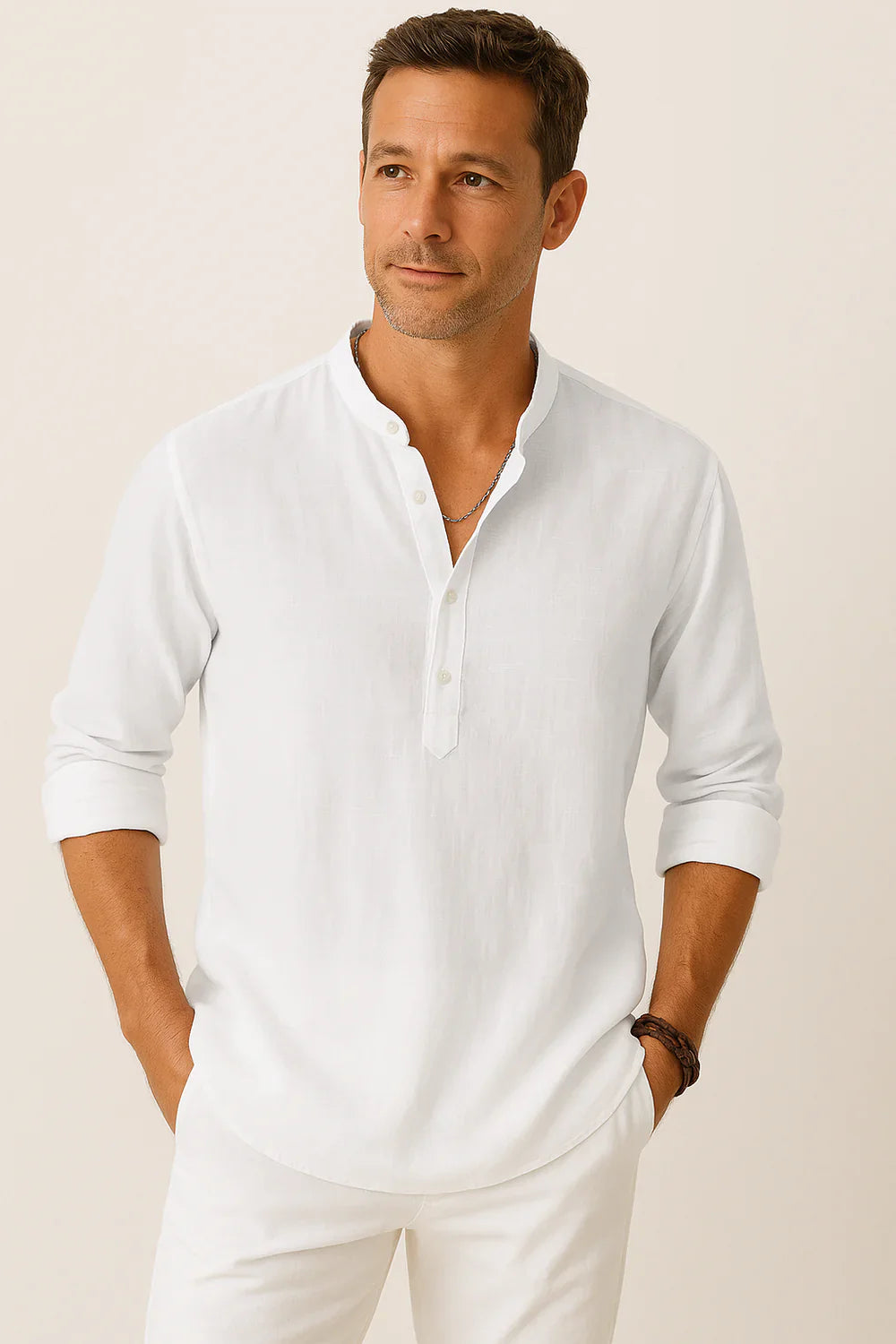 Giuliano | Camicia di lino da uomo
