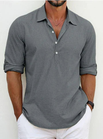 Raffaele | camicia in lino classica 1+1 GRATIS