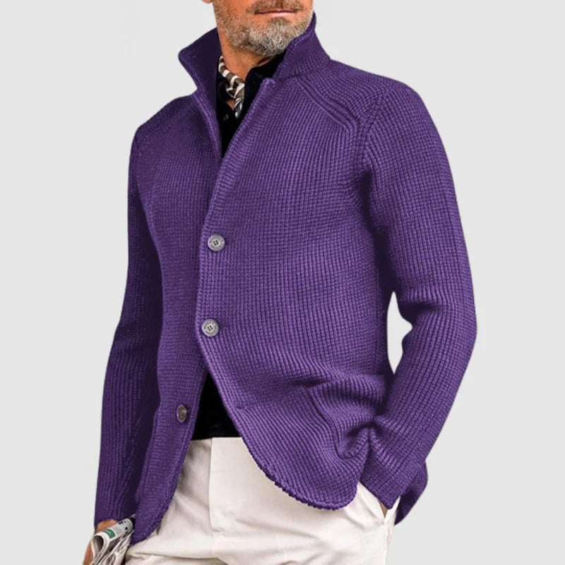 Pietro | Elegante cardigan con revers per uomini