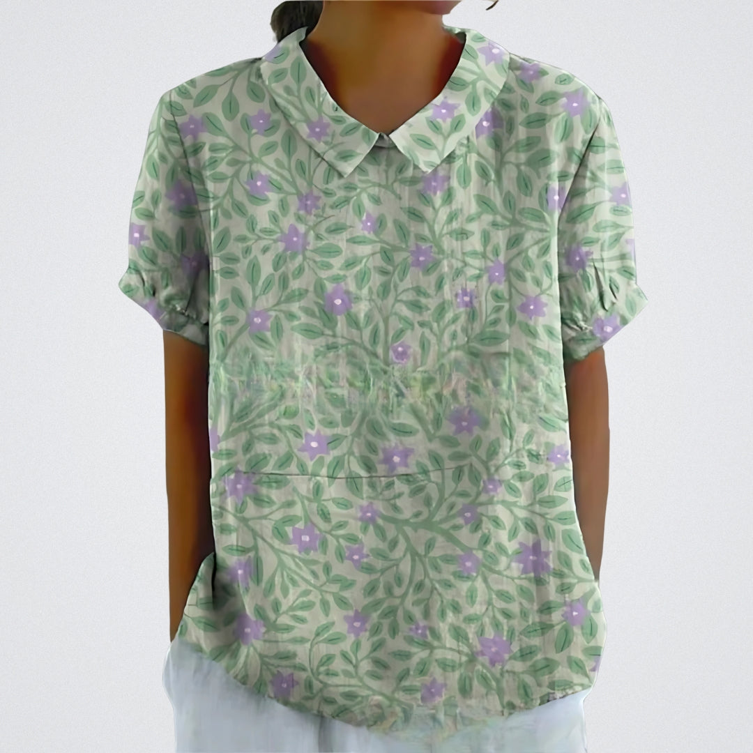 Paola | Blusa a fiori stampata