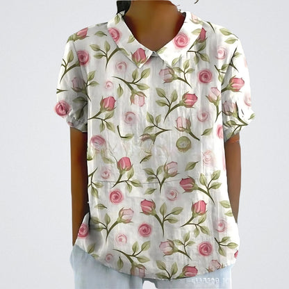 Paola | Blusa a fiori stampata