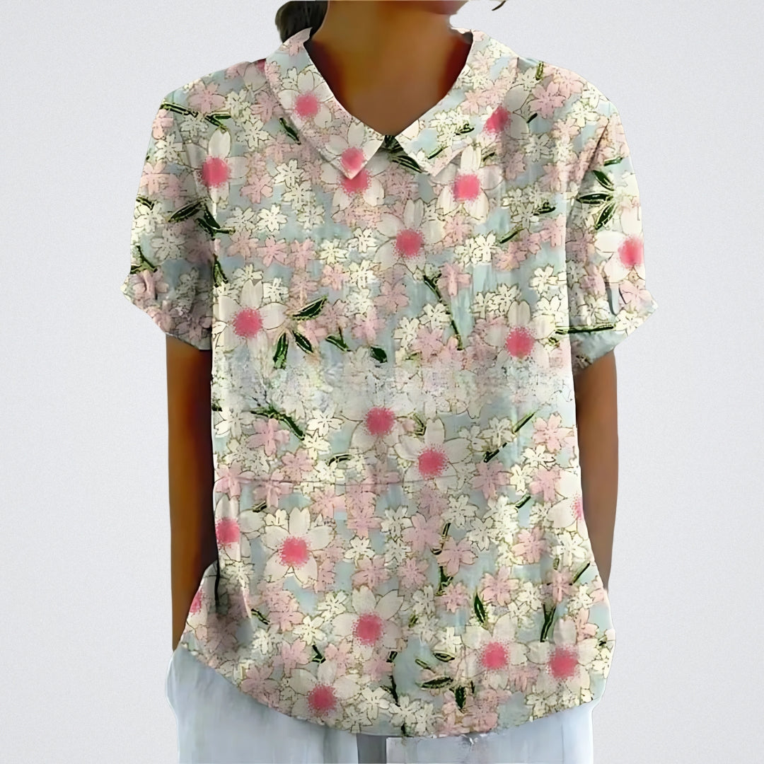 Paola | Blusa a fiori stampata