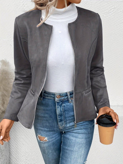 Maxima | Giacca Slim Fit con Zip