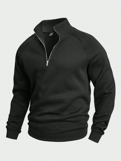 Mathias | Maglione casual con mezzo zip 1+1 Gratis