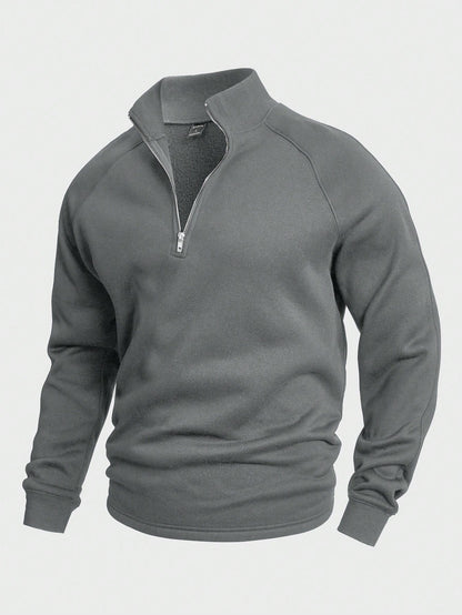Mathias | Maglione casual con mezzo zip 1+1 Gratis
