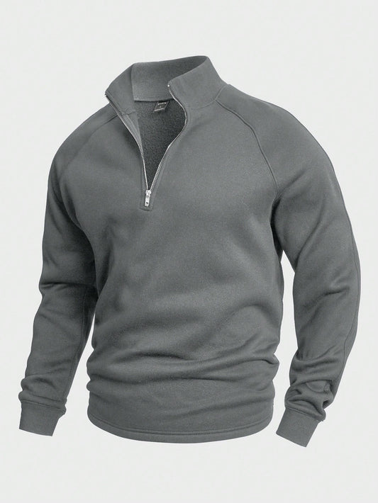 Mathias | Maglione casual con mezzo zip 1+1 Gratis