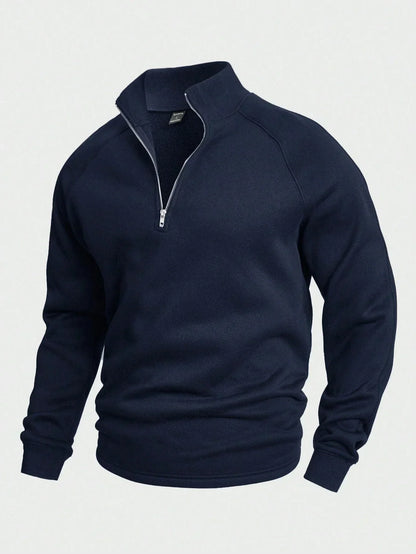 Mathias | Maglione casual con mezzo zip 1+1 Gratis