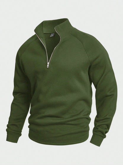 Mathias | Maglione casual con mezzo zip 1+1 Gratis