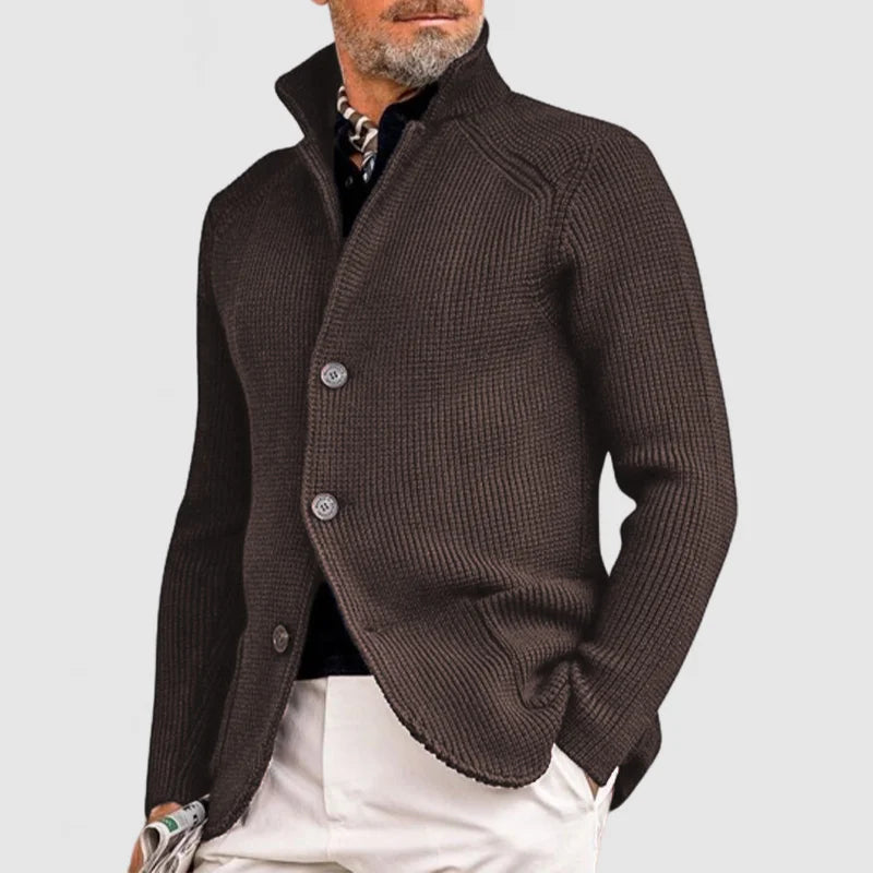 Pietro | Elegante cardigan con revers per uomini