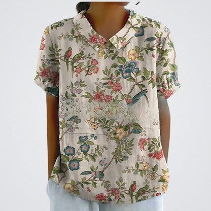 Paola | Blusa a fiori stampata