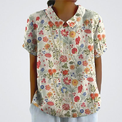Paola | Blusa a fiori stampata