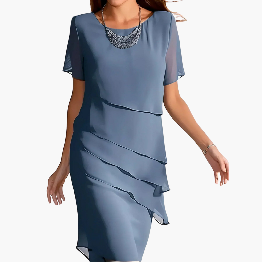 Giuliana | Vestito Midi a Maniche Corte