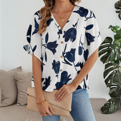 Viola | blusa floreale elegante