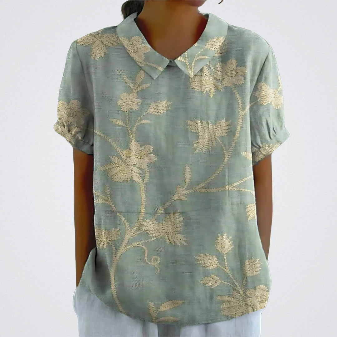 Paola | Blusa a fiori stampata