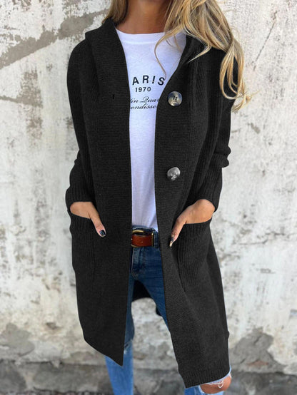 Frida | Elegante cardigan lungo in maglia