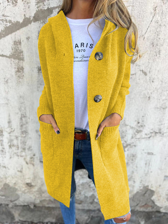 Frida | Elegante cardigan lungo in maglia