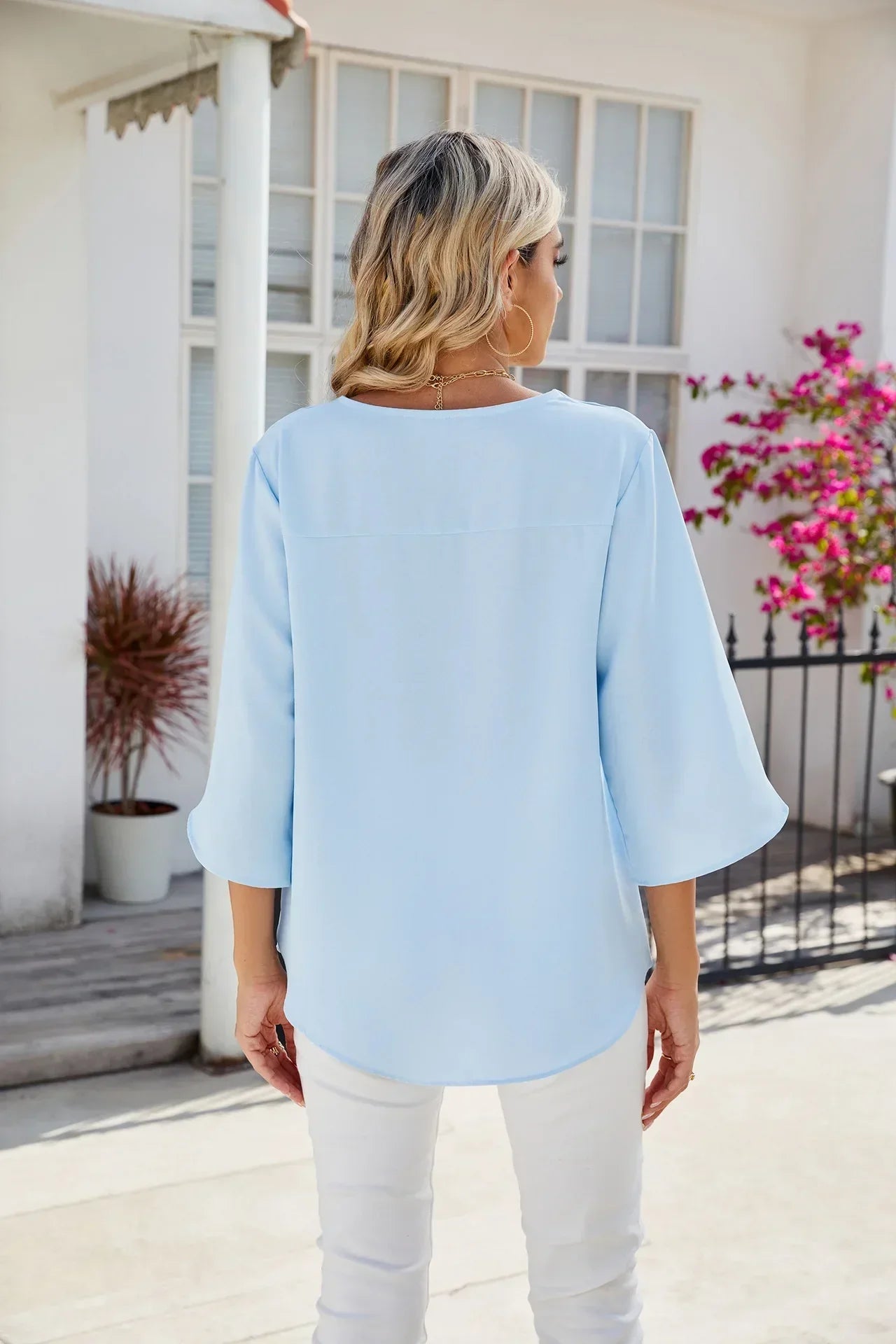 Roberta | Blusa con scollo a V