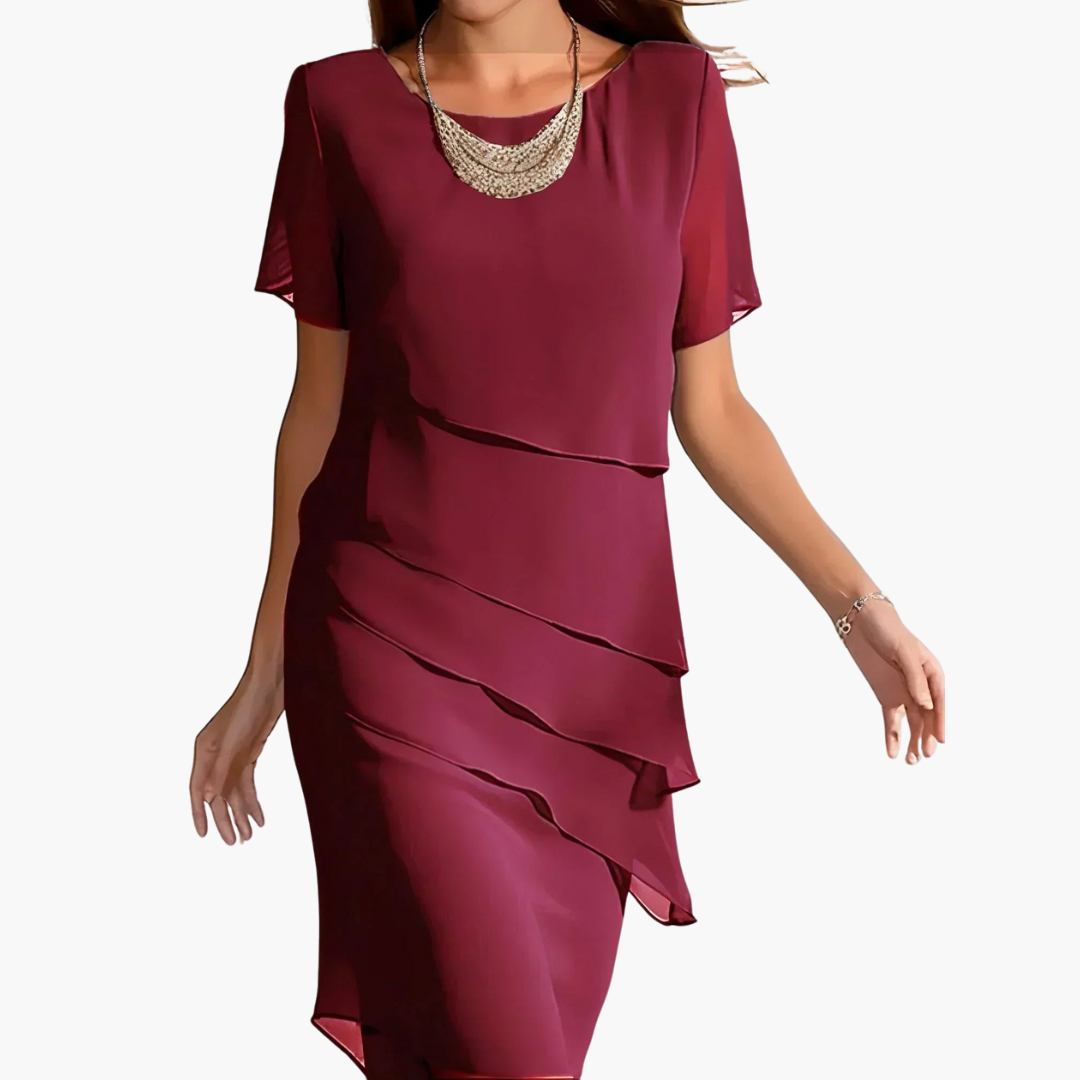 Giuliana | Vestito Midi a Maniche Corte