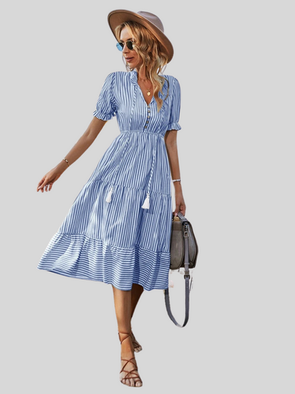 Isabella | Abito midi a righe