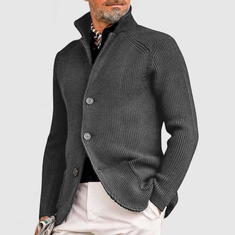 Pietro | Elegante cardigan con revers per uomini