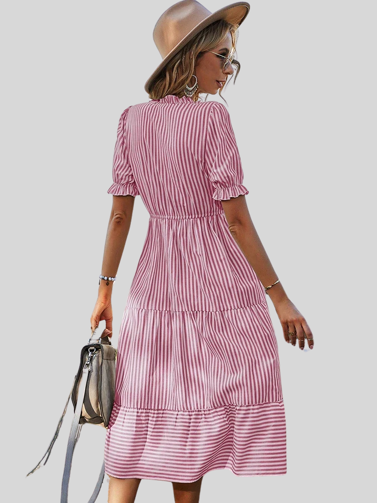 Isabella | Abito midi a righe