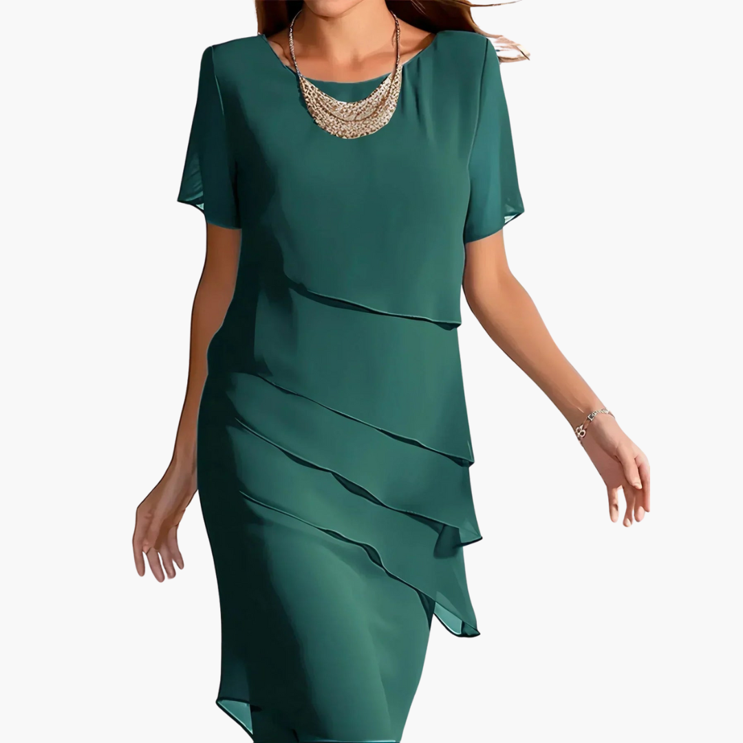 Giuliana | Vestito Midi a Maniche Corte
