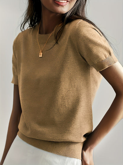 Cristiana | Maglione casual con scollo rotondo