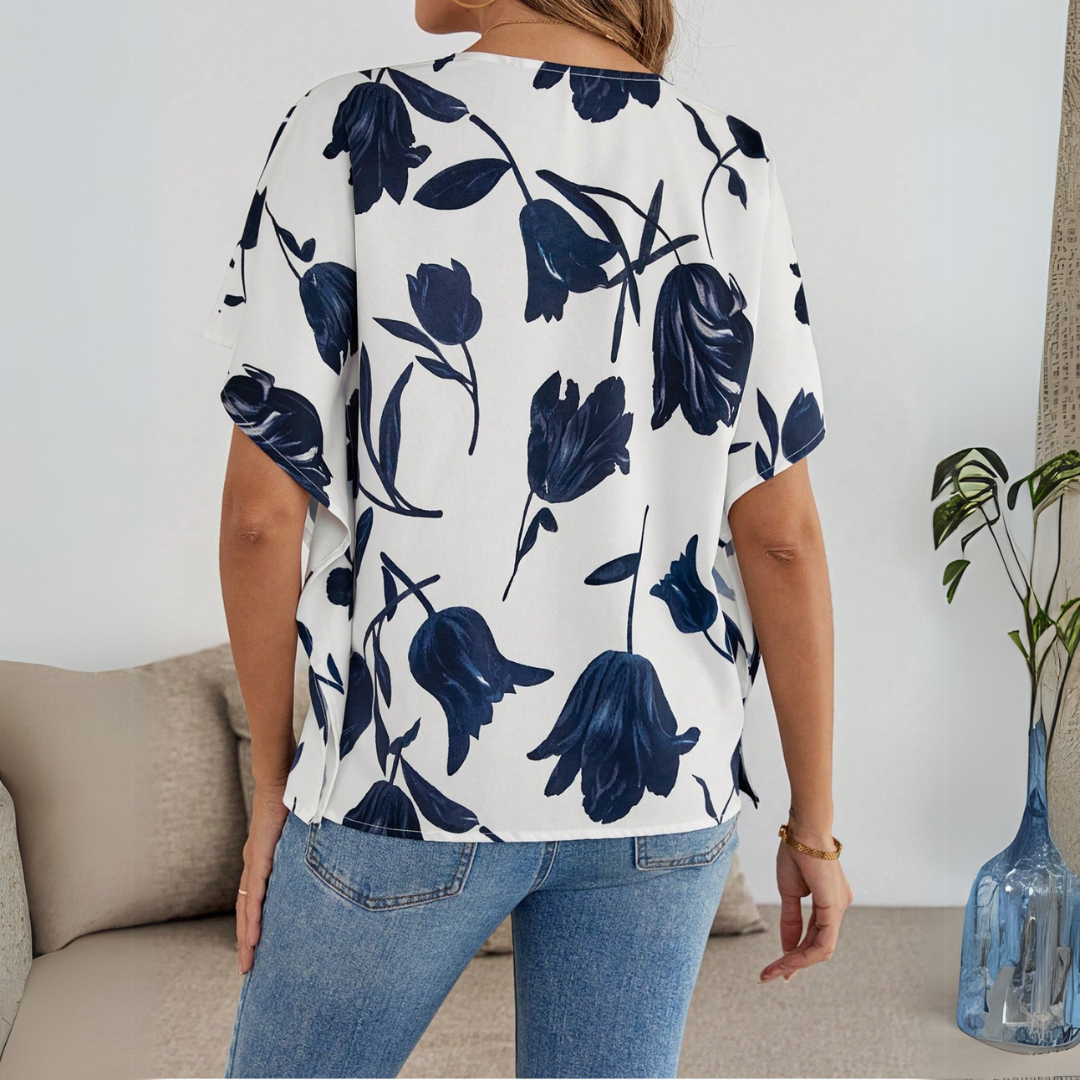 Viola | blusa floreale elegante