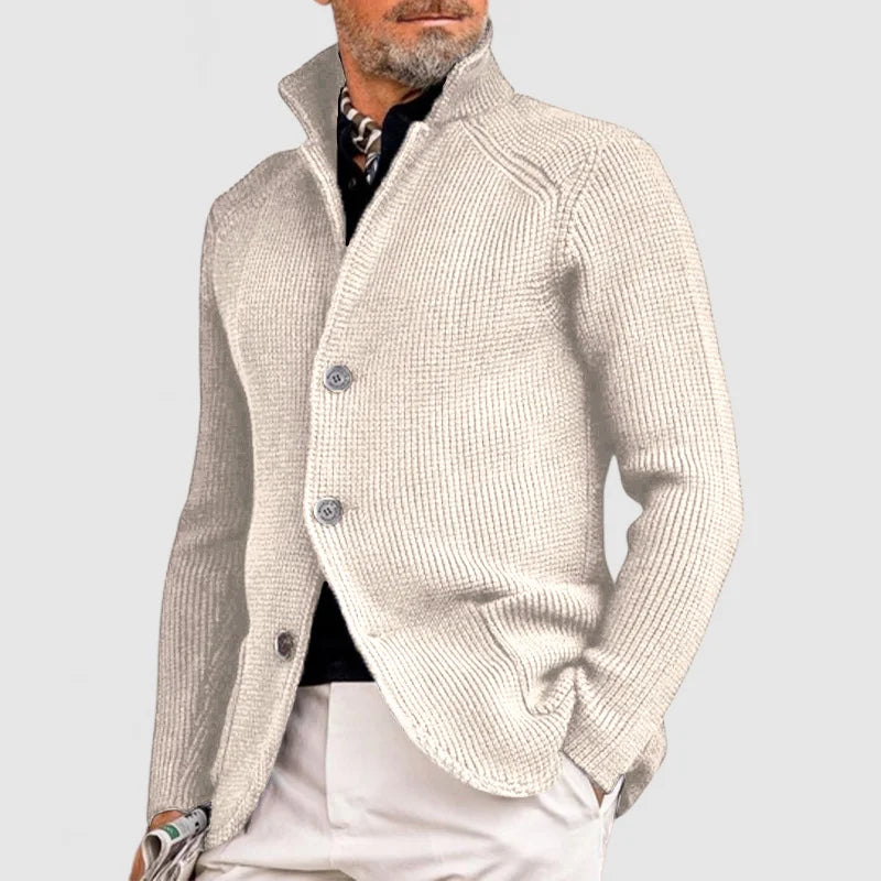 Pietro | Elegante cardigan con revers per uomini