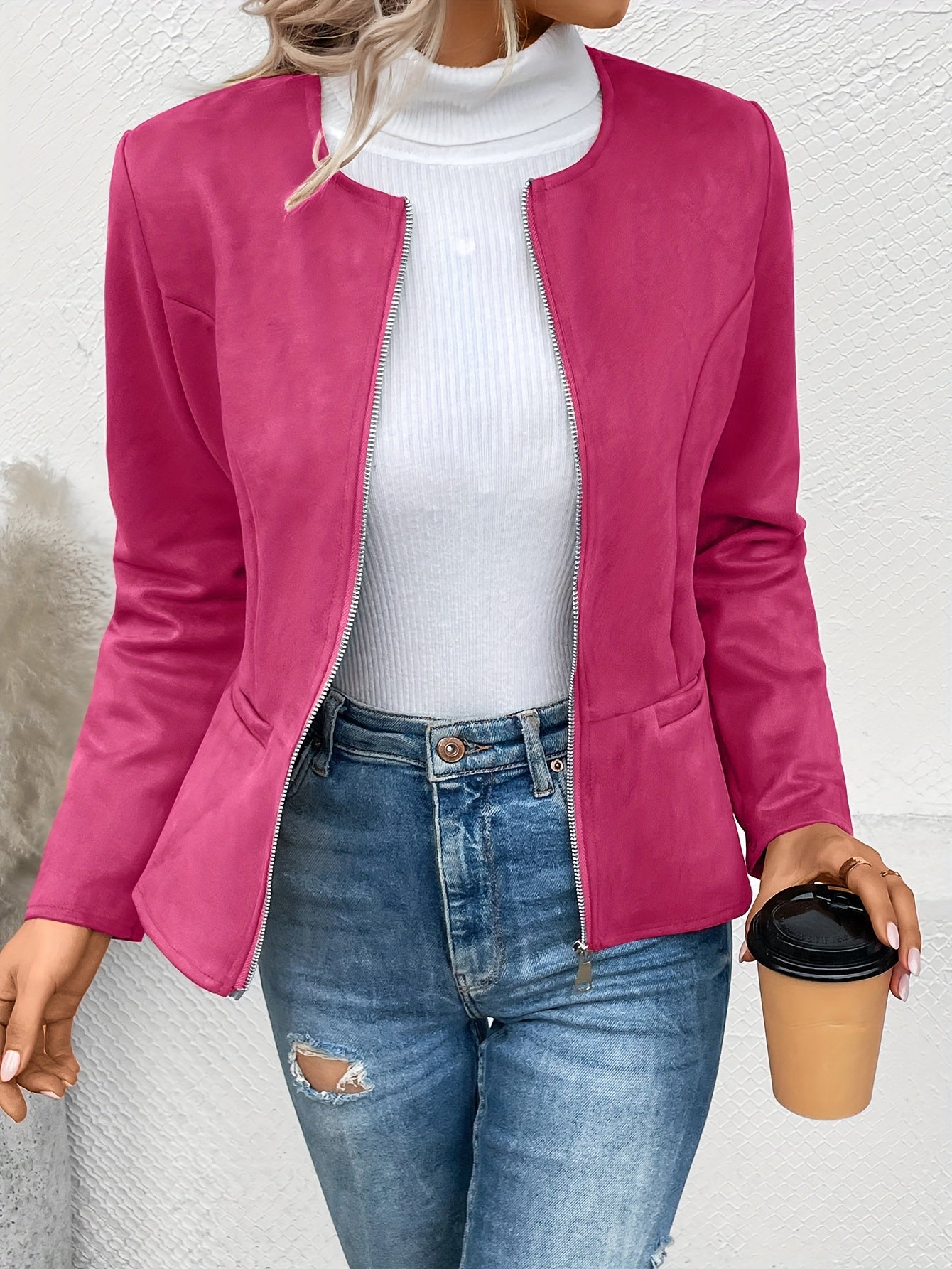 Maxima | Giacca Slim Fit con Zip