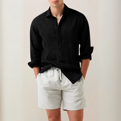 Federico | Camicia classica in lino 1+1 GRATIS