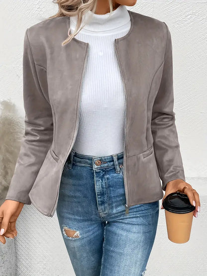 Maxima | Giacca Slim Fit con Zip