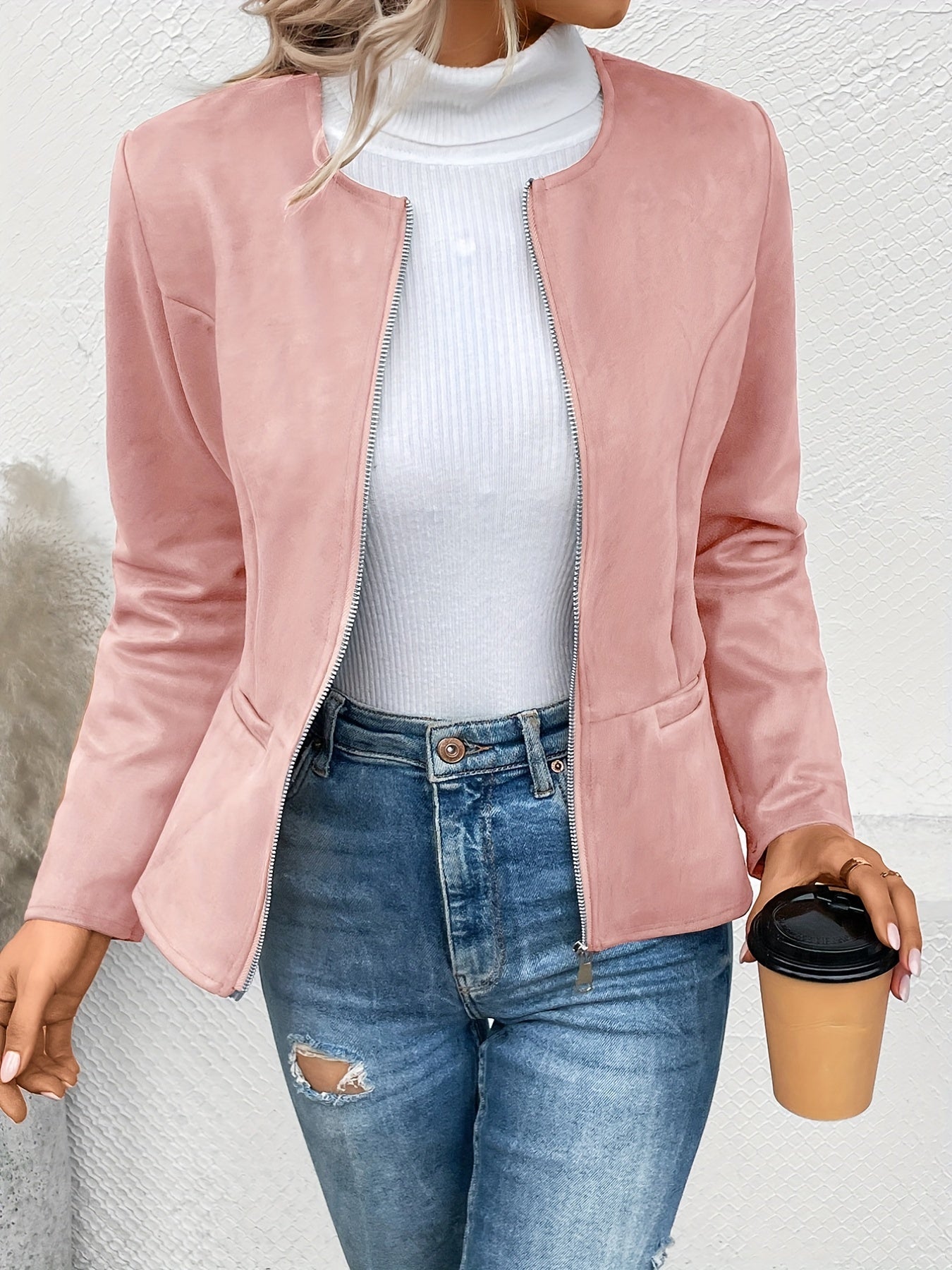 Maxima | Giacca Slim Fit con Zip