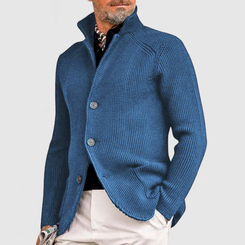 Pietro | Elegante cardigan con revers per uomini
