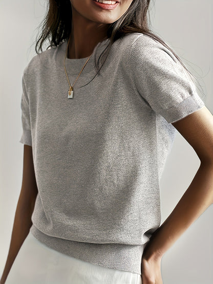 Cristiana | Maglione casual con scollo rotondo