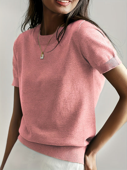 Cristiana | Maglione casual con scollo rotondo
