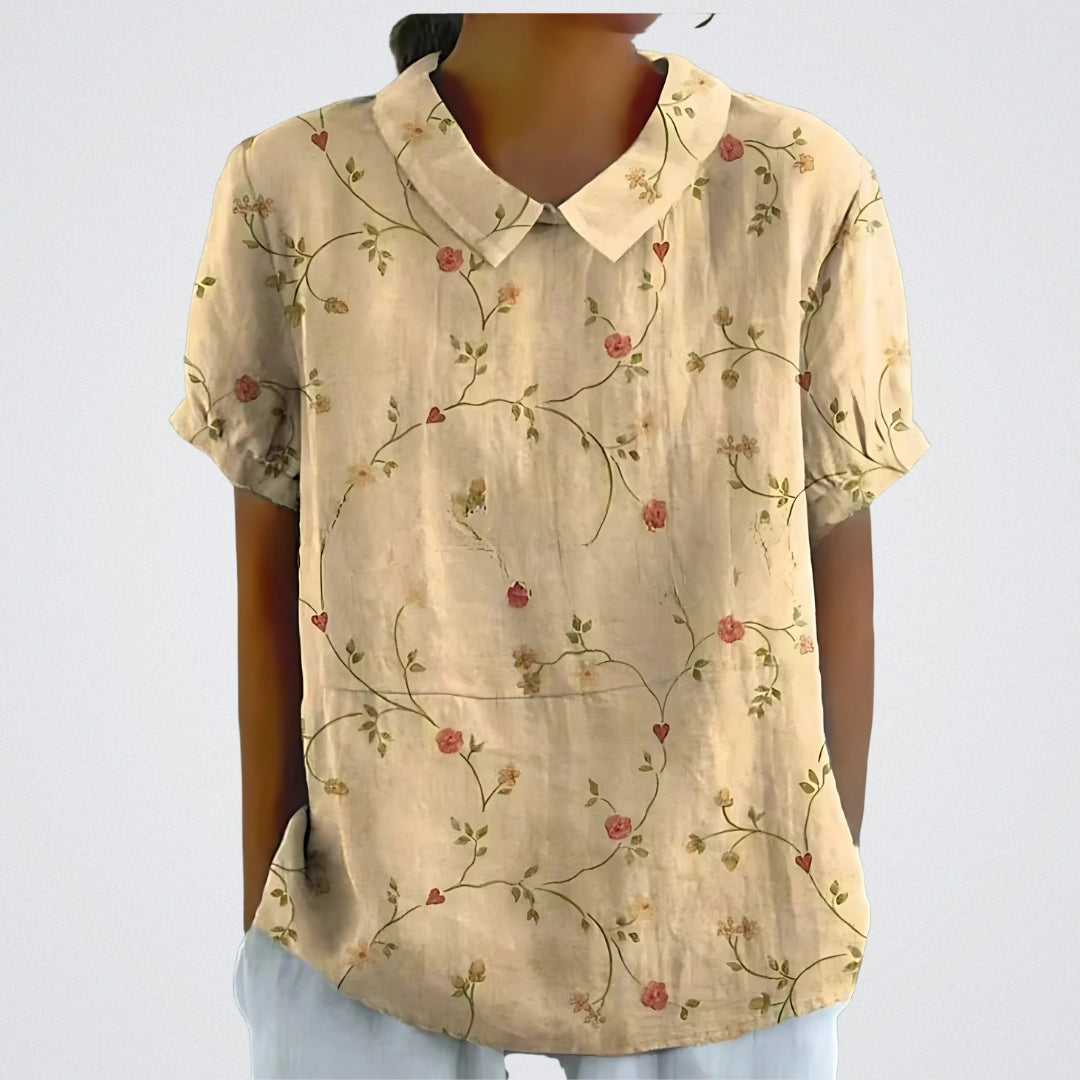 Paola | Blusa a fiori stampata
