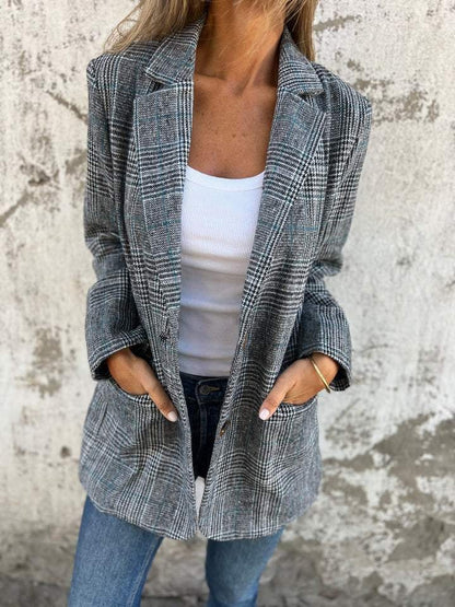 Violet | Blazer a quadri elegante per donne