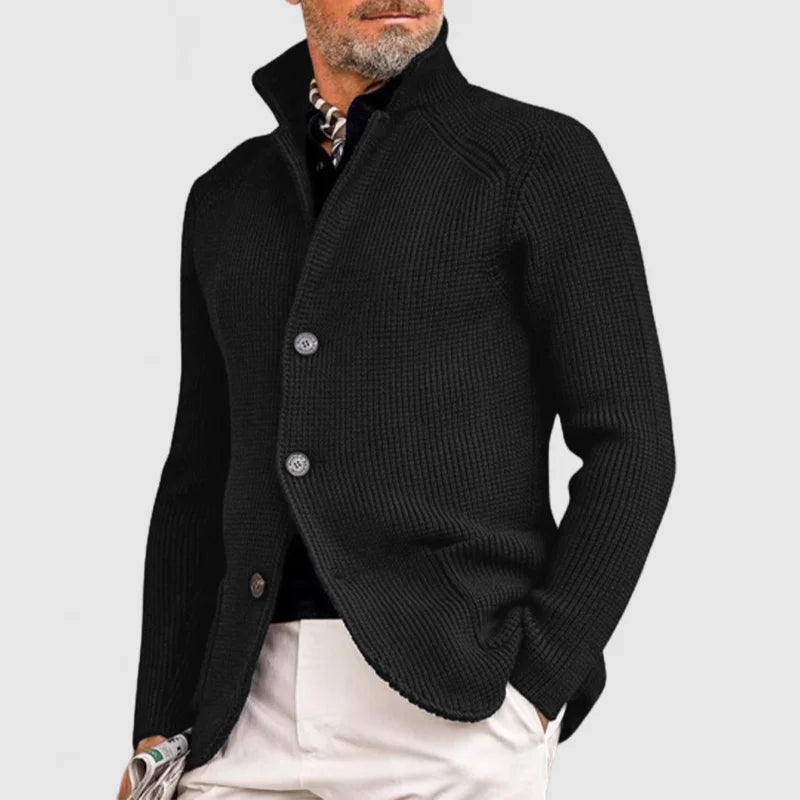 Pietro | Elegante cardigan con revers per uomini