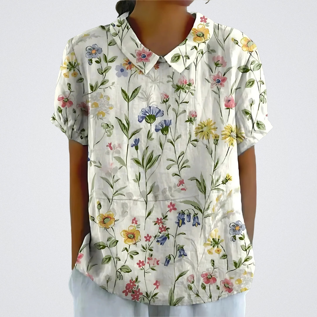 Paola | Blusa a fiori stampata