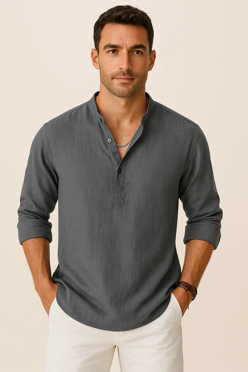 Giuliano | Camicia di lino da uomo