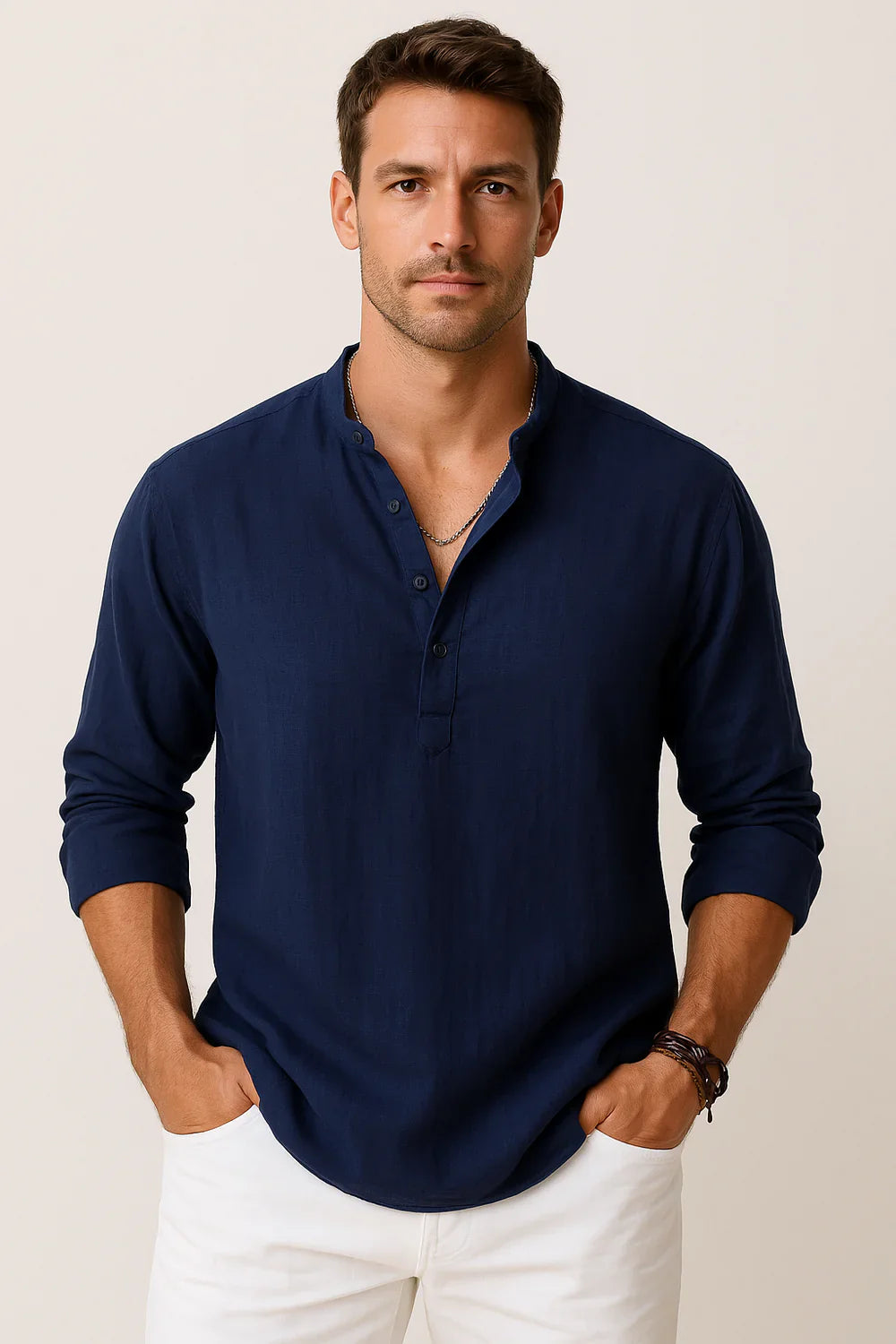 Giuliano | Camicia di lino da uomo