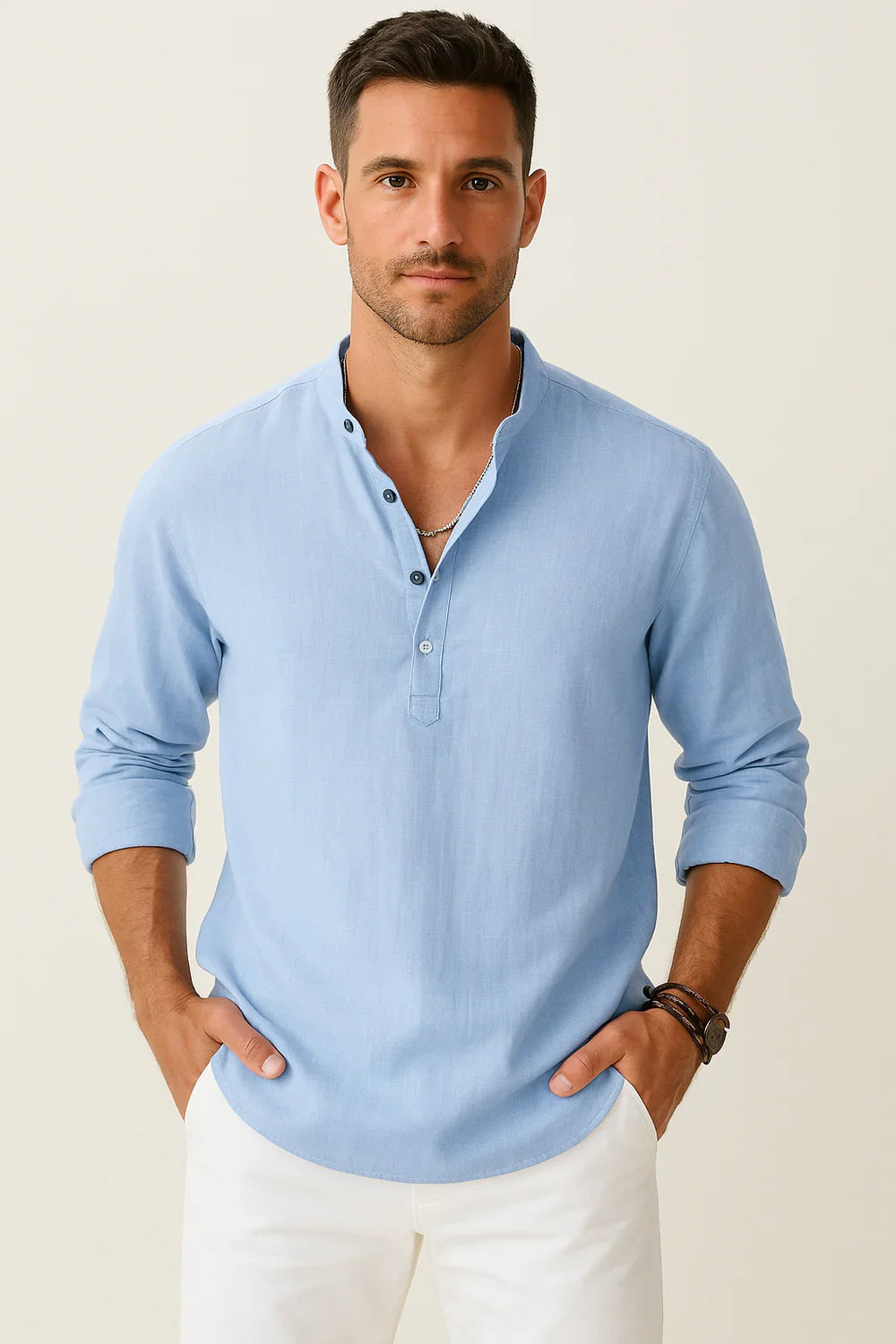 Giuliano | Camicia di lino da uomo