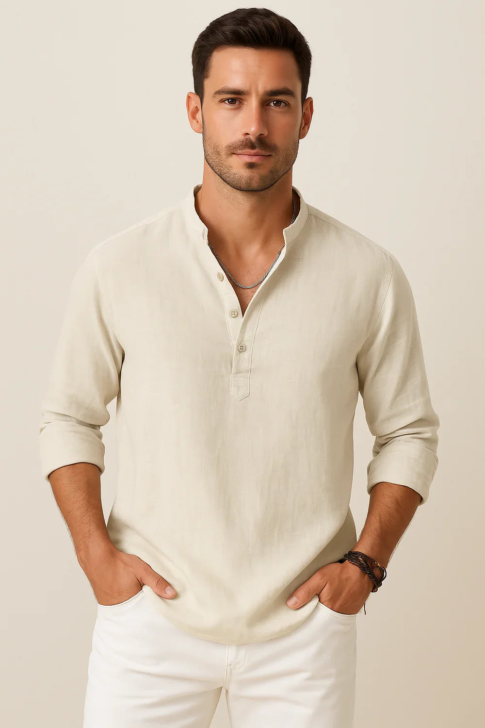 Giuliano | Camicia di lino da uomo