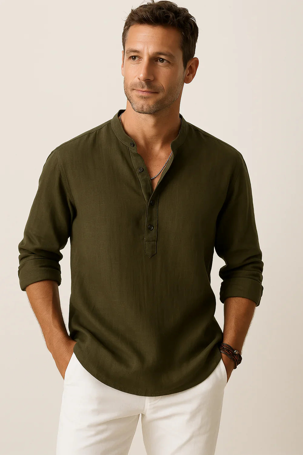 Giuliano | Camicia di lino da uomo