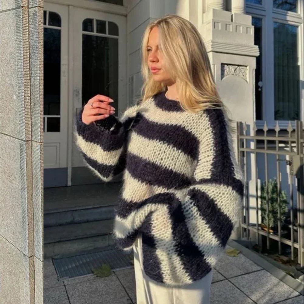 Clotilde | Maglione a Righe Grosso