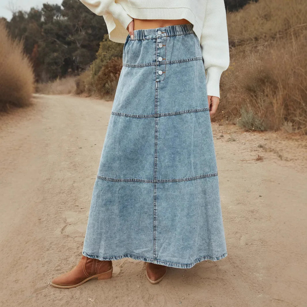 Eliasetta | Gonna ampia in denim