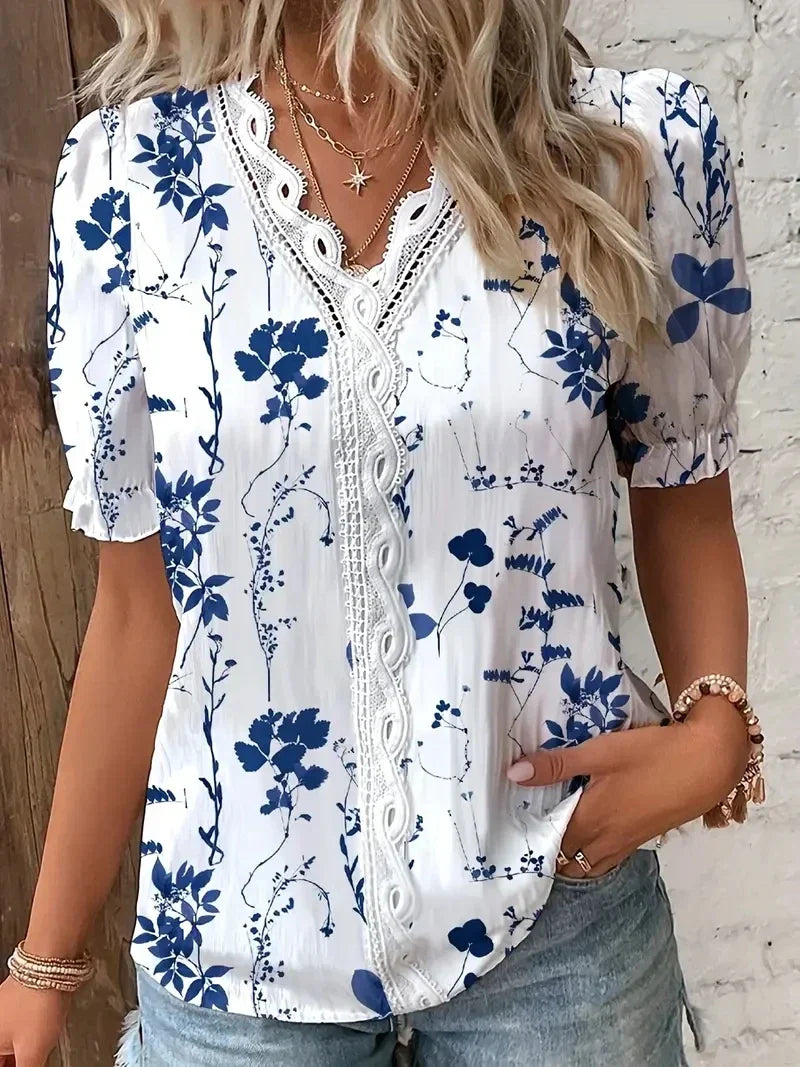 Michela | Top con stampa floreale