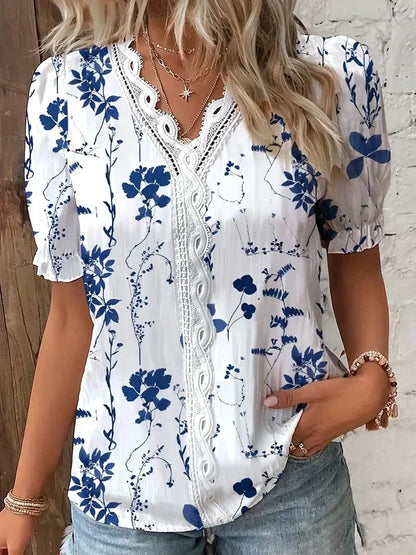 Michela | Top con stampa floreale
